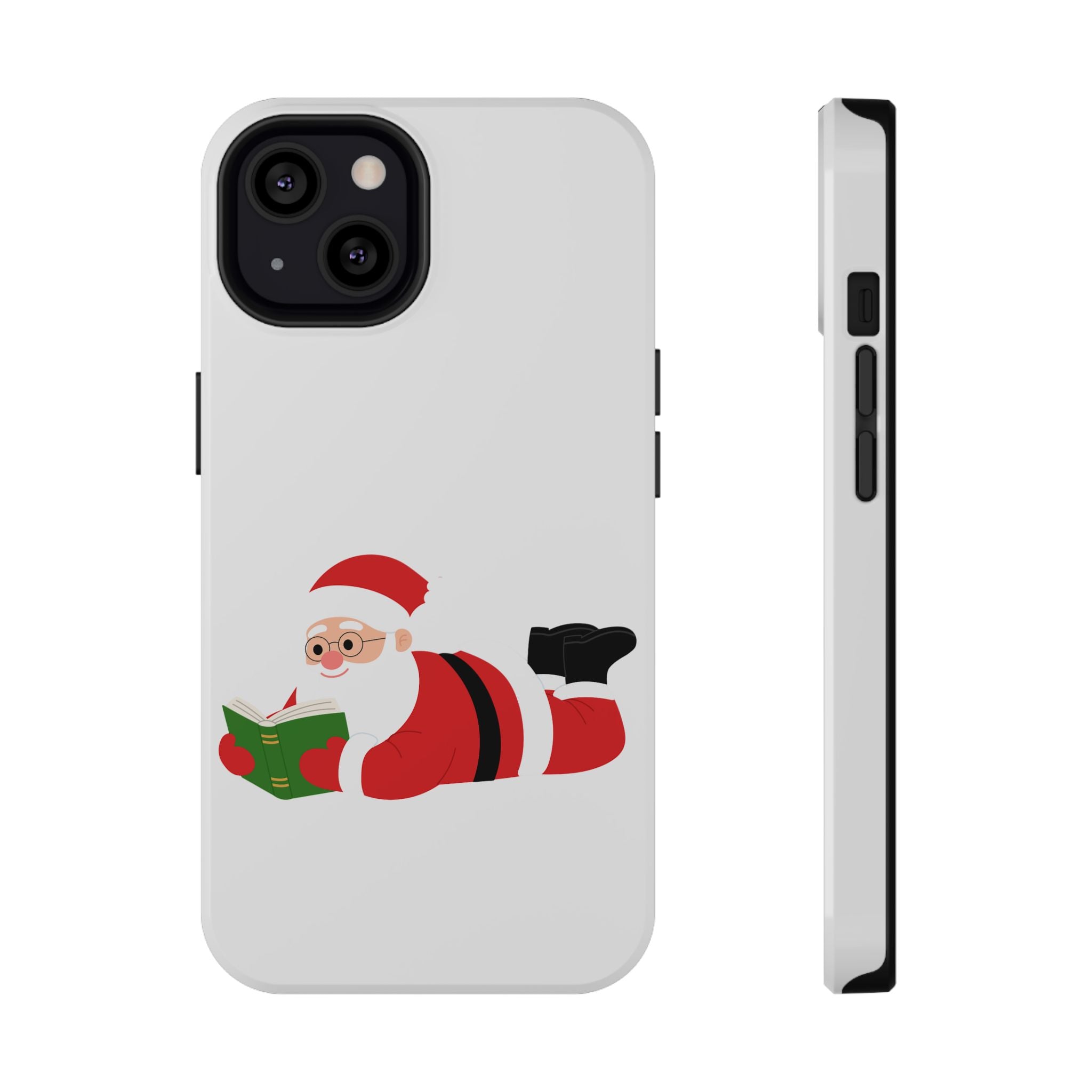 Nerdy Santa Phone Case | Dual-Layer Protection | Fun Holiday Design | Fits iPhone 16 and More