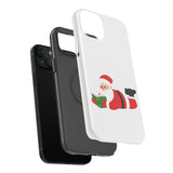 Nerdy Santa Phone Case | Dual-Layer Protection | Fun Holiday Design | Fits iPhone 16 and More