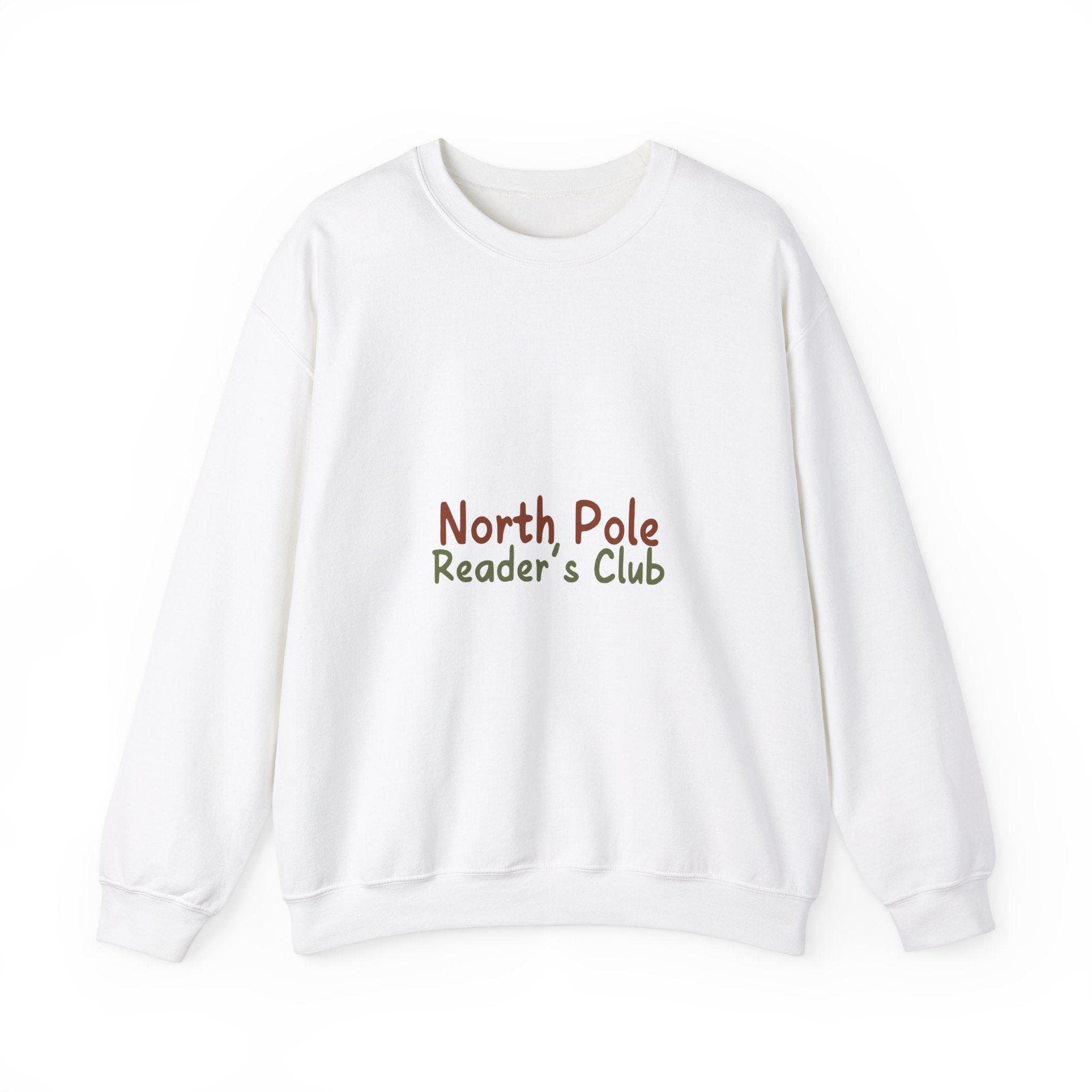 North Pole Reader’s Club Crewneck | Cozy Unisex Fit | Festive Holiday Design | Perfect for Book Lovers | Ethically Made