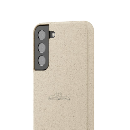 Open Book with Heart Biodegradable Phone Case | Eco-Friendly & Wireless Charging