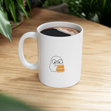 Nerd Ghost - White Mug - Bookish Loving