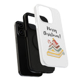 Merry Christmas Bookish Christmas Tree Phone Case | Dual-Layer Protection | Festive Literary Design | Fits iPhone 16 and More