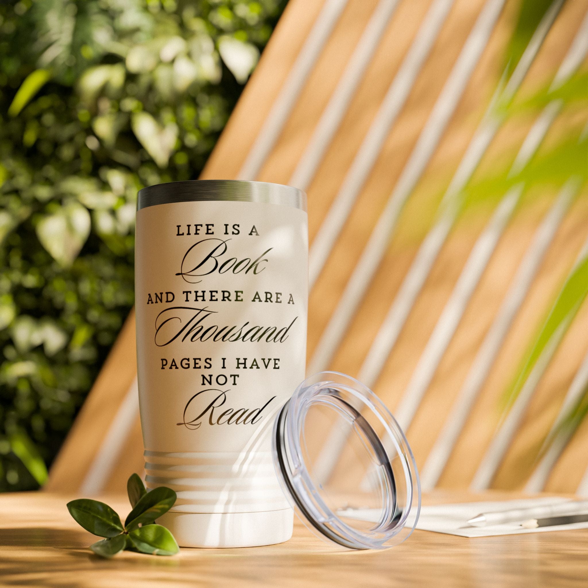 Life Is A Book - Ringneck Tumbler - Bookish Loving