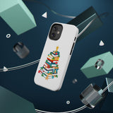 Bookish Christmas Tree Phone Case | Dual-Layer Protection | Festive Holiday Design | Fits iPhone 16 and More