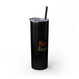 North Pole Reader's Club Skinny Tumbler | 20oz | Double-Wall Insulation | Festive Book Lover Design