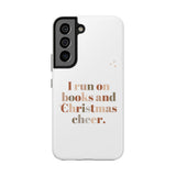 "I Love Books and Christmas Cheer" iPhone Case | Tough Dual-Layer Protection | Wireless Charging Compatible | Durable & Impact-Resistant | Holiday & Book Lover Theme