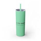 'Tis the Season Skinny Tumbler | 20oz | Double-Wall Insulation | Festive Book Lover Design