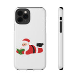 Nerdy Santa Phone Case | Dual-Layer Protection | Fun Holiday Design | Fits iPhone 16 and More