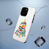 Bookish Christmas Tree Phone Case | Dual-Layer Protection | Festive Holiday Design | Fits iPhone 16 and More