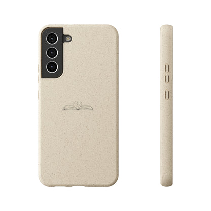 Open Book with Heart Biodegradable Phone Case | Eco-Friendly & Wireless Charging