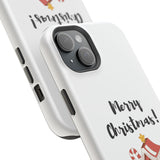 Merry Christmas Bookish Christmas Tree Phone Case | Dual-Layer Protection | Festive Literary Design | Fits iPhone 16 and More