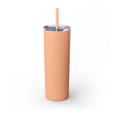 Hot Girls Read Books - Skinny Tumbler with Straw - Bookish Loving