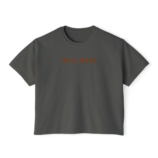 Book Babe Brown - Women's Boxy Tee - Bookish Loving