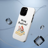 Merry Christmas Bookish Christmas Tree Phone Case | Dual-Layer Protection | Festive Literary Design | Fits iPhone 16 and More