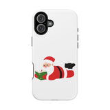 Nerdy Santa Phone Case | Dual-Layer Protection | Fun Holiday Design | Fits iPhone 16 and More