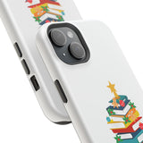 Bookish Christmas Tree Phone Case | Dual-Layer Protection | Festive Holiday Design | Fits iPhone 16 and More