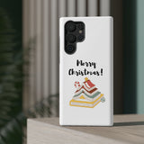 Merry Christmas Bookish Christmas Tree Phone Case | Dual-Layer Protection | Festive Literary Design | Fits iPhone 16 and More