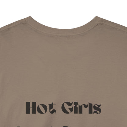 Hot Girls Read Books T-Shirt | 100% Cotton Unisex Tee | Comfortable Classic Fit | Perfect for Book Lovers