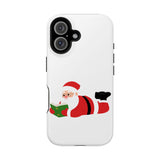 Nerdy Santa Phone Case | Dual-Layer Protection | Fun Holiday Design | Fits iPhone 16 and More