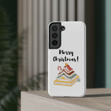 Merry Christmas Bookish Christmas Tree Phone Case | Dual-Layer Protection | Festive Literary Design | Fits iPhone 16 and More