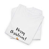 Merry Christmas with Bookish Christmas Tree Tee | Holiday Edition for Book Lovers | Unisex Cotton T-Shirt