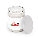 Nerdy Santa | 9oz Soy Wax Candle | Festive Holiday Design | Cozy Scents | Clear Glass Jar