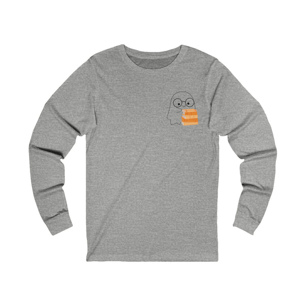 Nerd Ghost - Long Sleeve Shirt - Bookish Loving