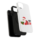 Nerdy Santa Phone Case | Dual-Layer Protection | Fun Holiday Design | Fits iPhone 16 and More