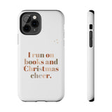 "I Love Books and Christmas Cheer" iPhone Case | Tough Dual-Layer Protection | Wireless Charging Compatible | Durable & Impact-Resistant | Holiday & Book Lover Theme