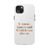 "I Love Books and Christmas Cheer" iPhone Case | Tough Dual-Layer Protection | Wireless Charging Compatible | Durable & Impact-Resistant | Holiday & Book Lover Theme