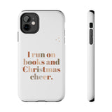 "I Love Books and Christmas Cheer" iPhone Case | Tough Dual-Layer Protection | Wireless Charging Compatible | Durable & Impact-Resistant | Holiday & Book Lover Theme