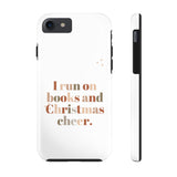 "I Love Books and Christmas Cheer" iPhone Case | Tough Dual-Layer Protection | Wireless Charging Compatible | Durable & Impact-Resistant | Holiday & Book Lover Theme