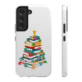 Bookish Christmas Tree Phone Case | Dual-Layer Protection | Festive Holiday Design | Fits iPhone 16 and More