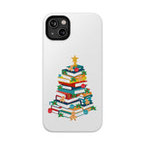 Bookish Christmas Tree Phone Case | Dual-Layer Protection | Festive Holiday Design | Fits iPhone 16 and More