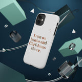 I Run on Books and Christmas Cheer | Custom Impact Resistant iPhone Case | Holiday Design | Durable and Slim Fit | Fits Multiple iPhone Models