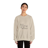 Hot Cocoa and Books Crewneck | Cozy Unisex Fit | Winter Book Lover’s Design | Perfect for the Season | Ethically Made