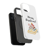 Merry Christmas Bookish Christmas Tree Phone Case | Dual-Layer Protection | Festive Literary Design | Fits iPhone 16 and More