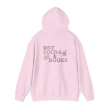 Hot Cocoa and Books Hoodie | Cozy Winter Design | Cotton-Polyester Blend | Perfect for Book Lovers