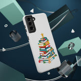 Bookish Christmas Tree Phone Case | Dual-Layer Protection | Festive Holiday Design | Fits iPhone 16 and More