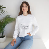 Hot Cocoa and Books Crewneck | Cozy Unisex Fit | Winter Book Lover’s Design | Perfect for the Season | Ethically Made