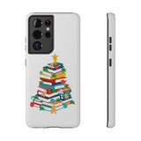 Bookish Christmas Tree Phone Case | Dual-Layer Protection | Festive Holiday Design | Fits iPhone 16 and More