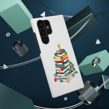 Bookish Christmas Tree Phone Case | Dual-Layer Protection | Festive Holiday Design | Fits iPhone 16 and More