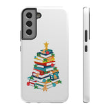 Bookish Christmas Tree Phone Case | Dual-Layer Protection | Festive Holiday Design | Fits iPhone 16 and More