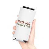 North Pole Reader's Club | Insulated Can Coolers | Festive Drinkware for Book Lovers