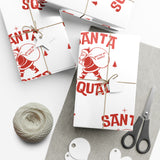 Santa Squad Wrapping Paper | Holiday Gift Wrap Design | Available in Matte & Satin Finishes | Eco-Friendly Printed Gift Wrap