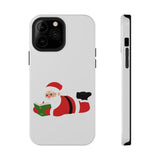 Nerdy Santa Phone Case | Dual-Layer Protection | Fun Holiday Design | Fits iPhone 16 and More