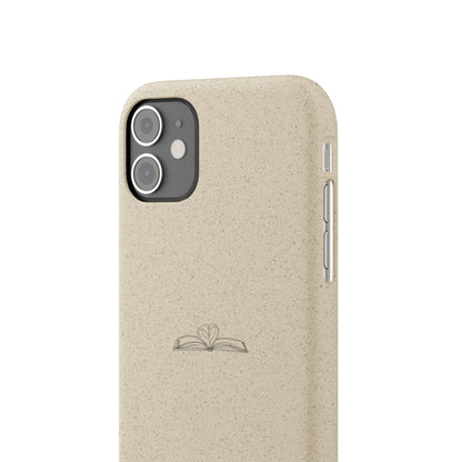 Open Book with Heart Biodegradable Phone Case | Eco-Friendly & Wireless Charging
