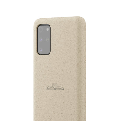 Open Book with Heart Biodegradable Phone Case | Eco-Friendly & Wireless Charging