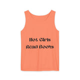 Hot Girls Read Books - Garment-Dyed Tank Top - Bookish Loving