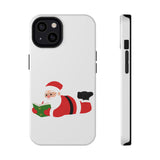 Nerdy Santa Phone Case | Dual-Layer Protection | Fun Holiday Design | Fits iPhone 16 and More